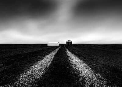 Shed, Grain Bin and Trail - Carrol County Iowa