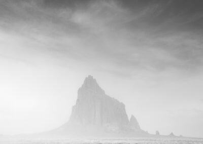 Windy and dusty day at Shiprock