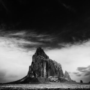 Midday light on a windy day at Shiprock