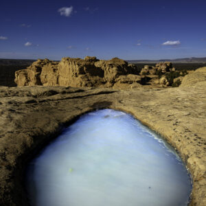 A collection od water in the desert