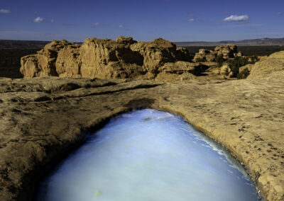 A collection od water in the desert