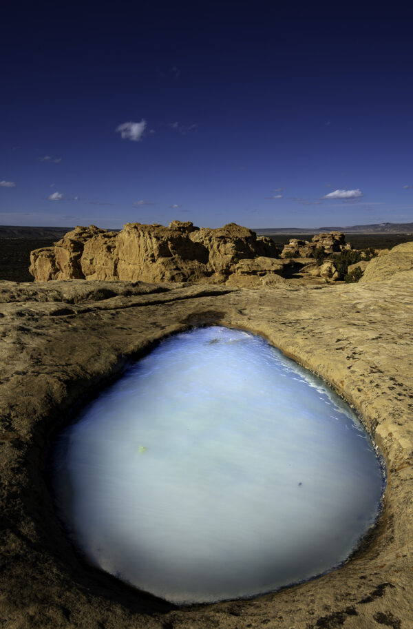 A collection od water in the desert