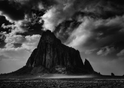 Blowing dust at Shiprock