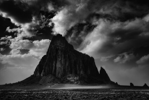 Blowing dust at Shiprock