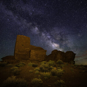 Ancient dwelling and Milky Way