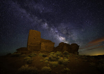 Ancient dwelling and Milky Way