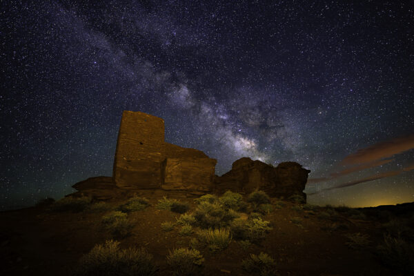 Ancient dwelling and Milky Way