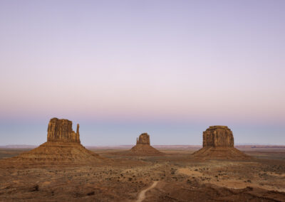 Blue hour at Monument Valley