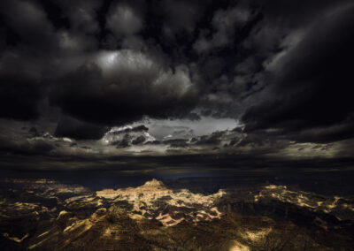 Afternoon monsoon over the Grand Canyon