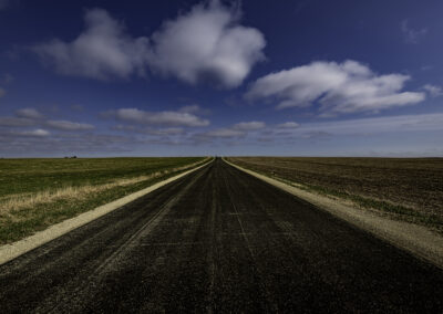 Rural road in rural Wisconsin