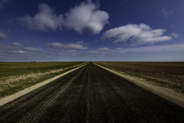 Rural road in rural Wisconsin