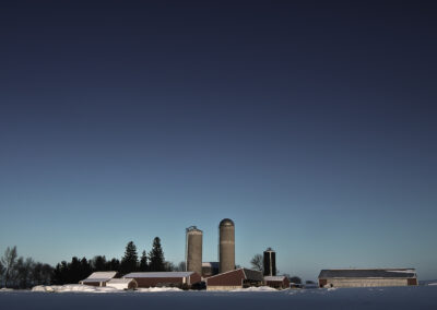 Dairy Farm - Winter Scene