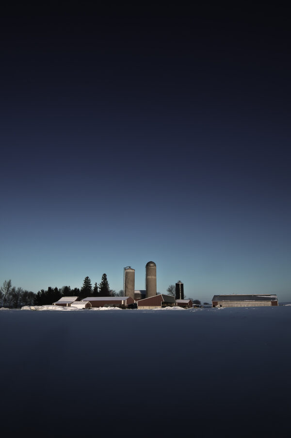 Dairy Farm - Winter Scene