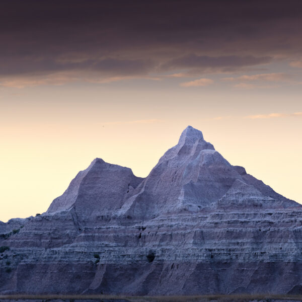 Sunset at Badlands National Park in South Dakota