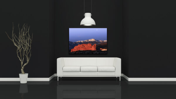 Moonset - Pike's Peak & Red Rock - Image 2