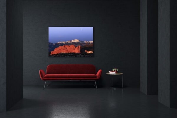 Moonset - Pike's Peak & Red Rock - Image 3