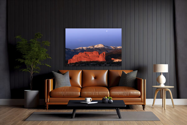 Moonset - Pike's Peak & Red Rock - Image 4